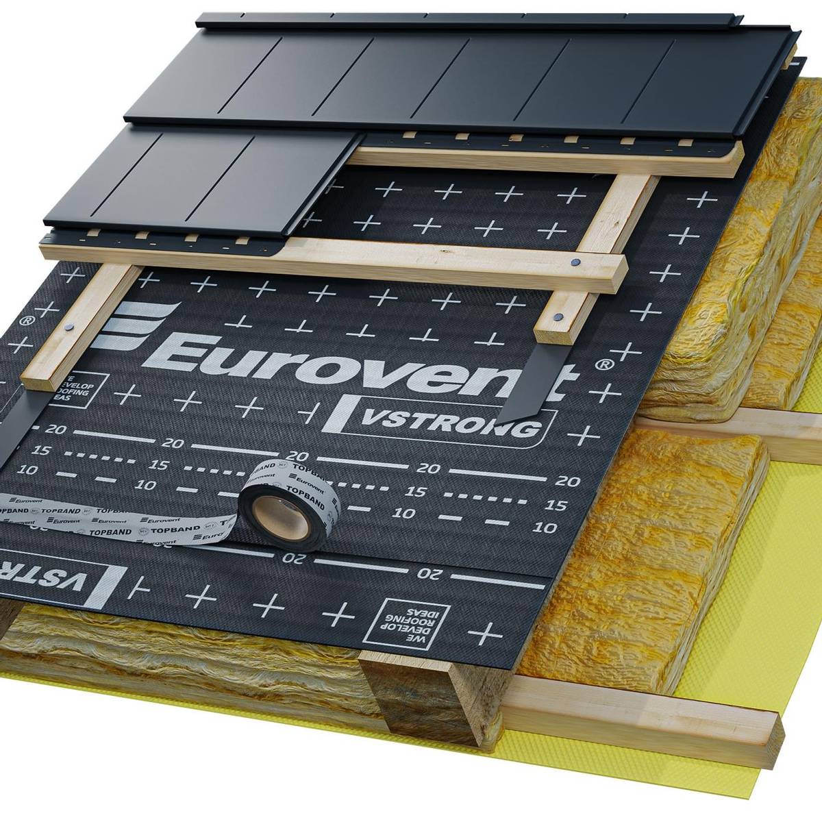 Eurovent VSTRONG 1 5x50m Diffusjons pent Undertak Vindsperre no Eurovent VSTRONG 1 5x50m Diffusjons pent Undertak Vindsperre no